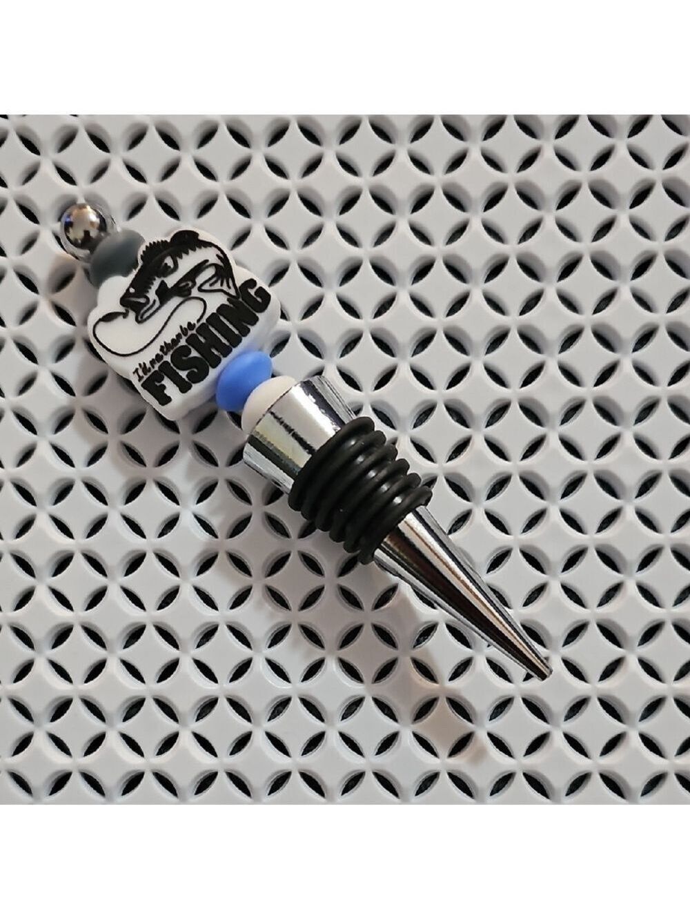 "I'd Rather Be Fishing" Themed Bottle Stopper